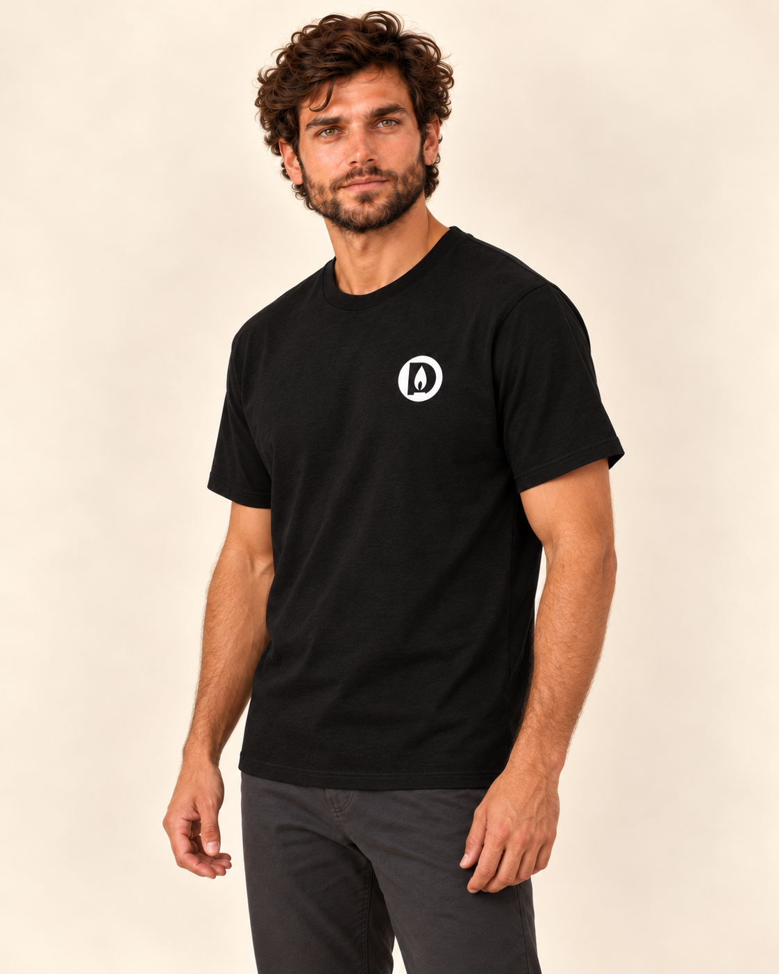 Tricou Duhovnic negru – bumbac organic