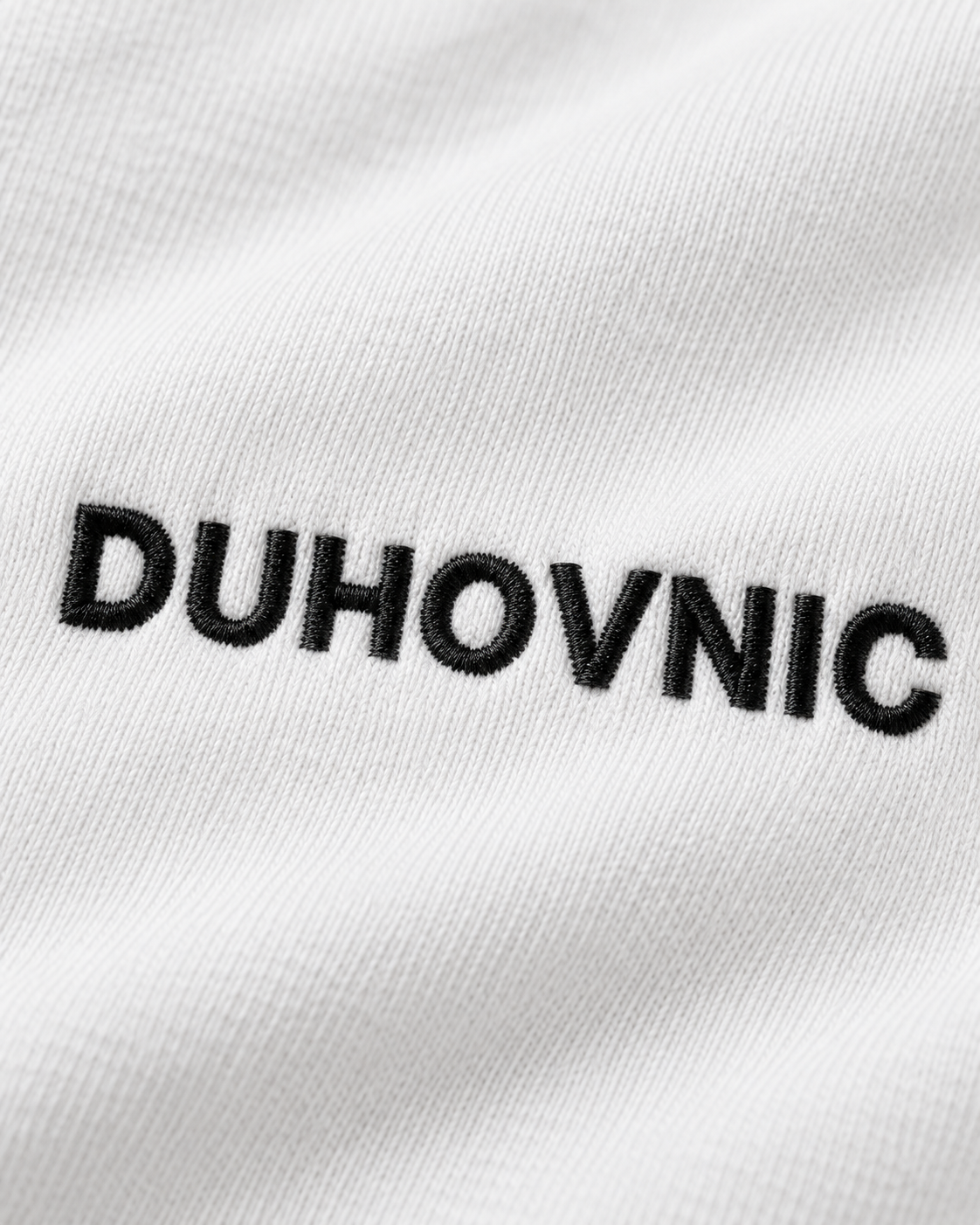 Bluză Duhovnic albă cu inscripție brodată – bumbac organic