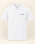 Tricou polo Duhovnic alb cu inscripție – bumbac organic
