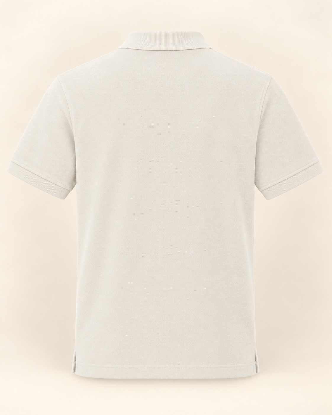 Tricou polo Duhovnic ecru – bumbac organic