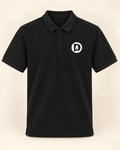 Tricou polo Duhovnic negru – bumbac organic