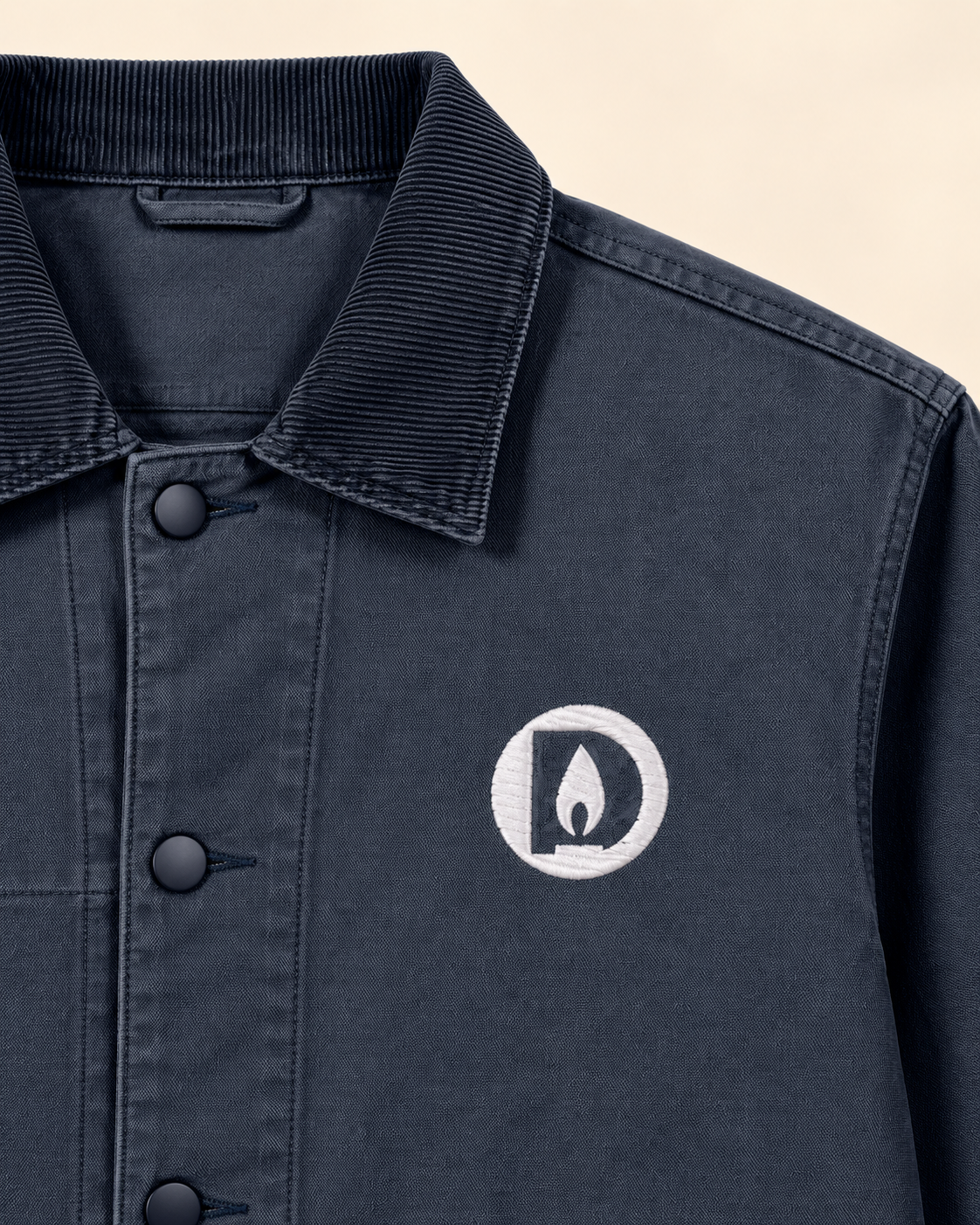 Jachetă Duhovnic cu broderie – bumbac organic