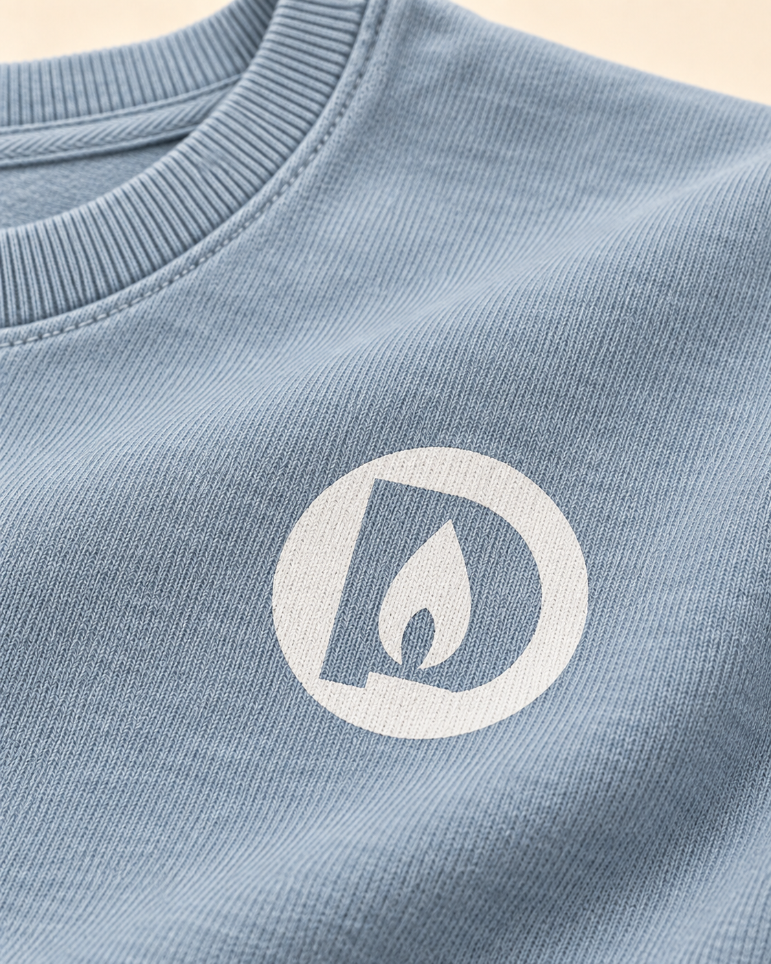 Bluză Duhovnic bleu vintage – bumbac organic