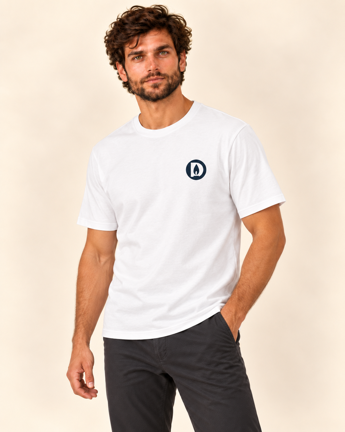 Tricou Duhovnic alb – bumbac organic